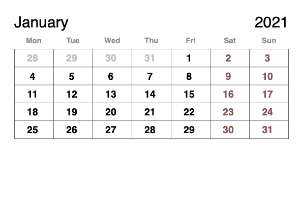 Calendar Javascript